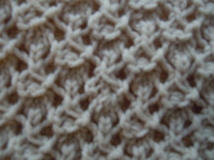 lacy lattice knitting pattern